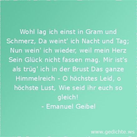 Gedichte liebe und schmerz